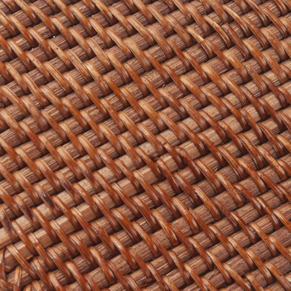 Rattan Tissue Box Cover Natural Woven Facial Napkin Holder Square (Honey Brown, 5.5x5.5x5.9 Inch) - Image 4
