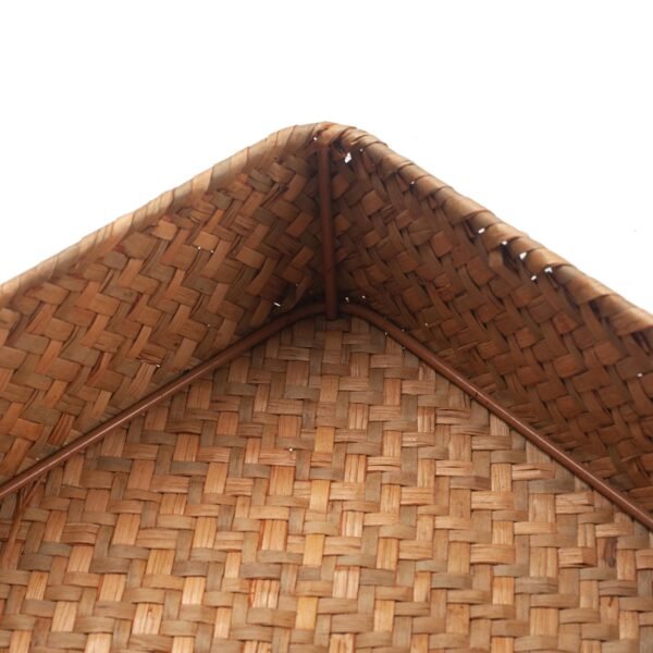 Seagrass Napkin Holder Square Woven Flat Napkin Basket Tray for Tables - Image 6