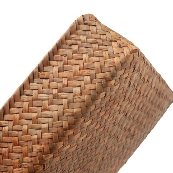 Seagrass Napkin Holder Square Woven Flat Napkin Basket Tray for Tables - Image 8